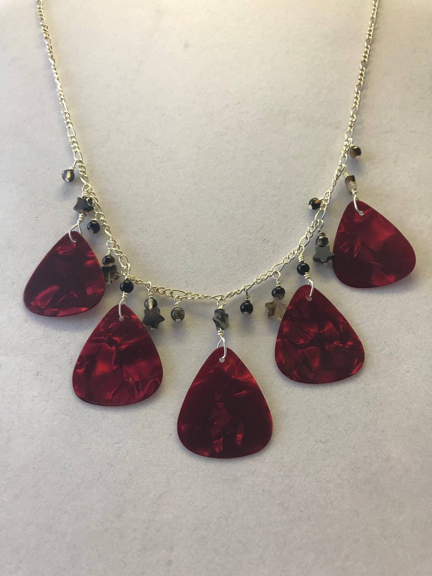 Guitar pick necklace