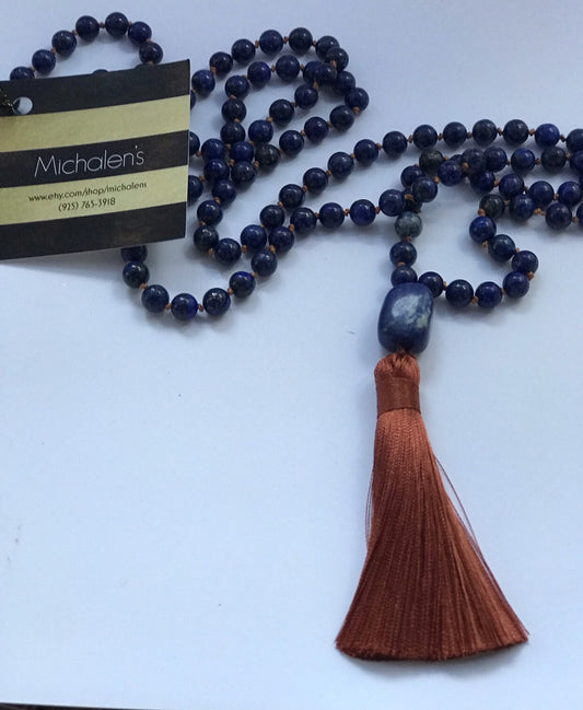 Lapis Mala Prayer Beads