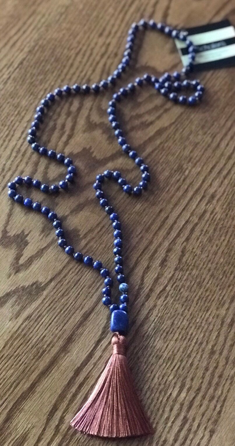 Lapis Mala Prayer Beads