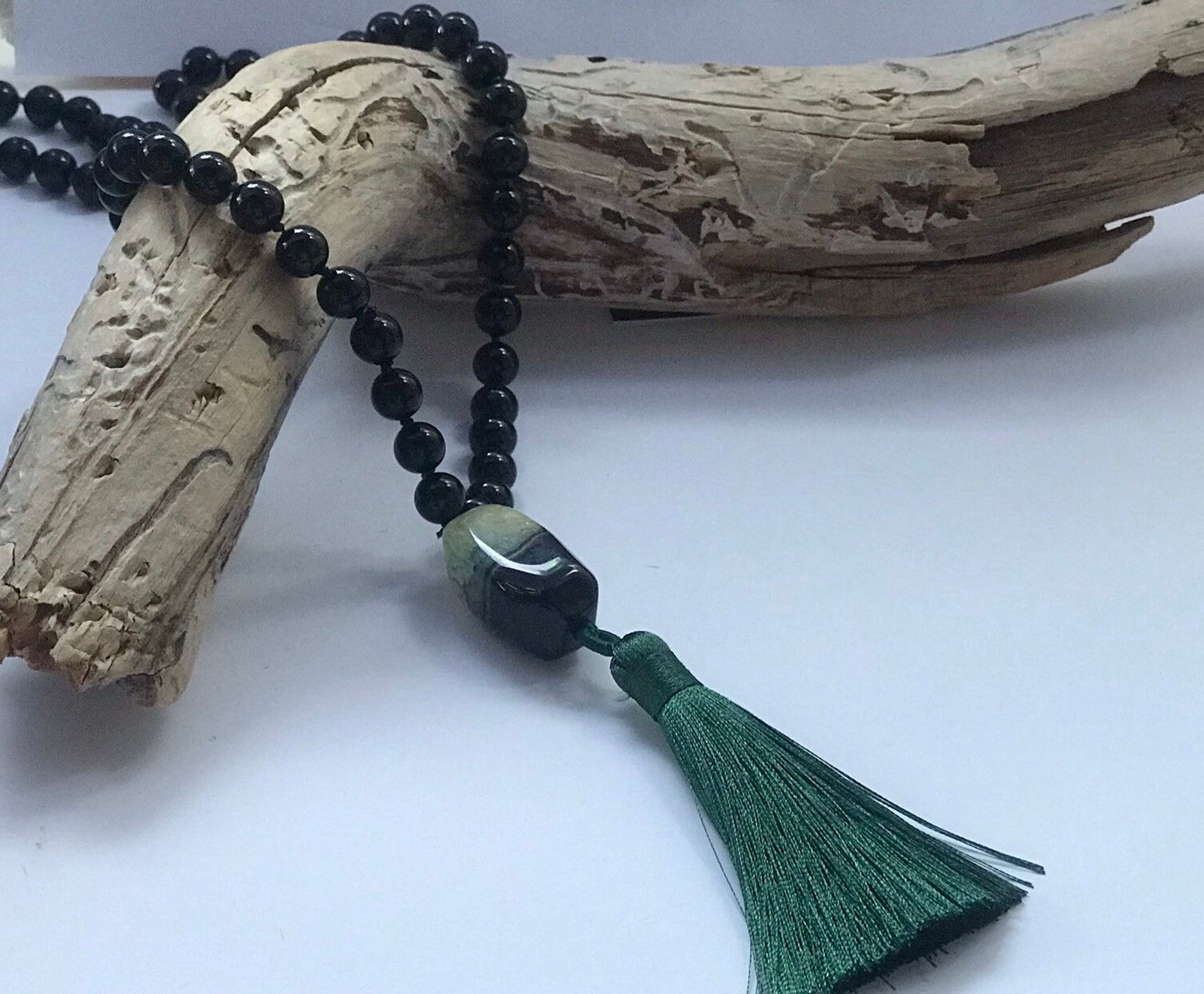 Black Onyx Mala Prayer Beads