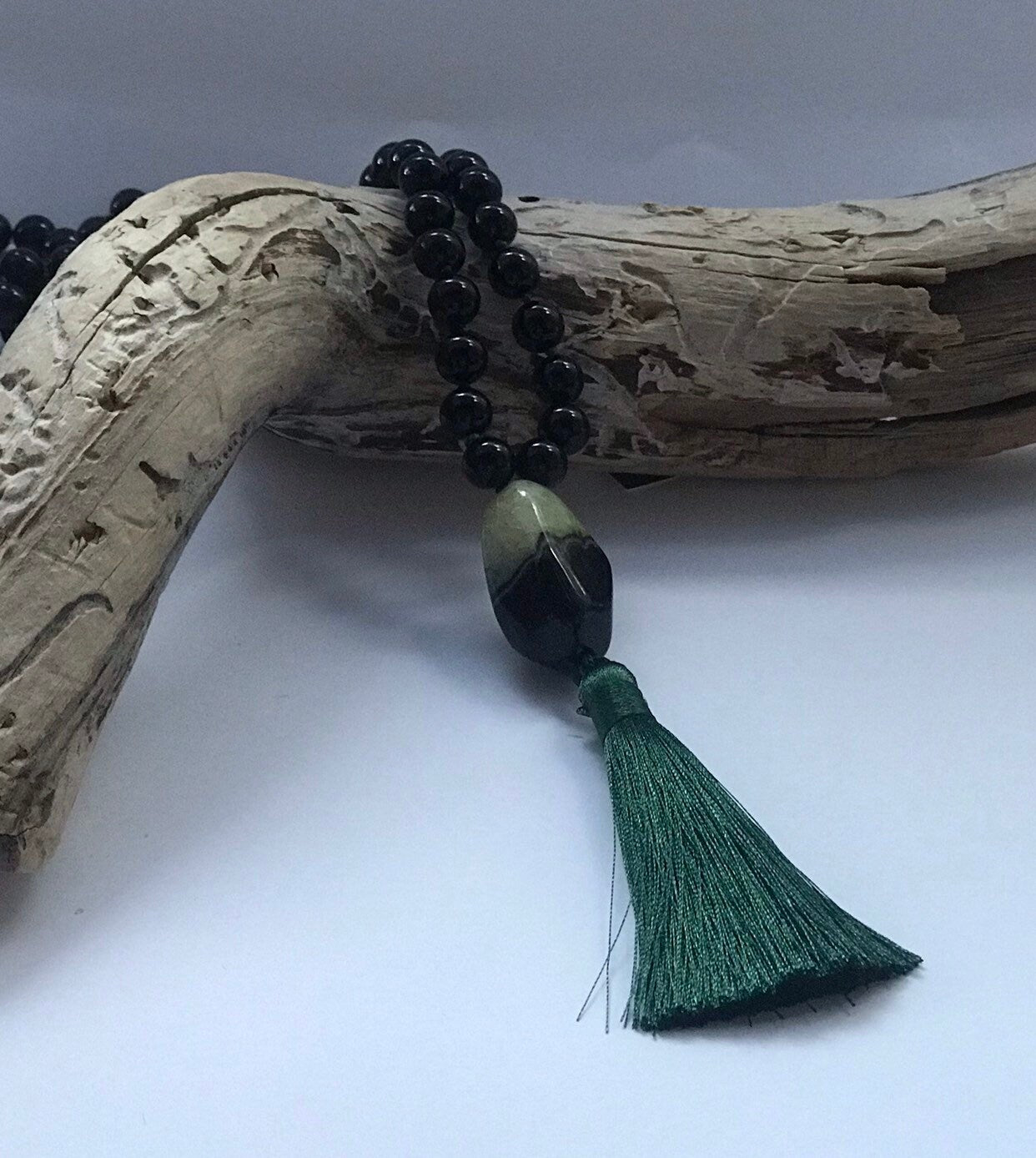 Black Onyx Mala Prayer Beads