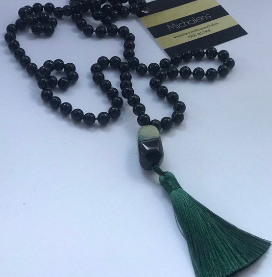 Black Onyx Mala Prayer Beads