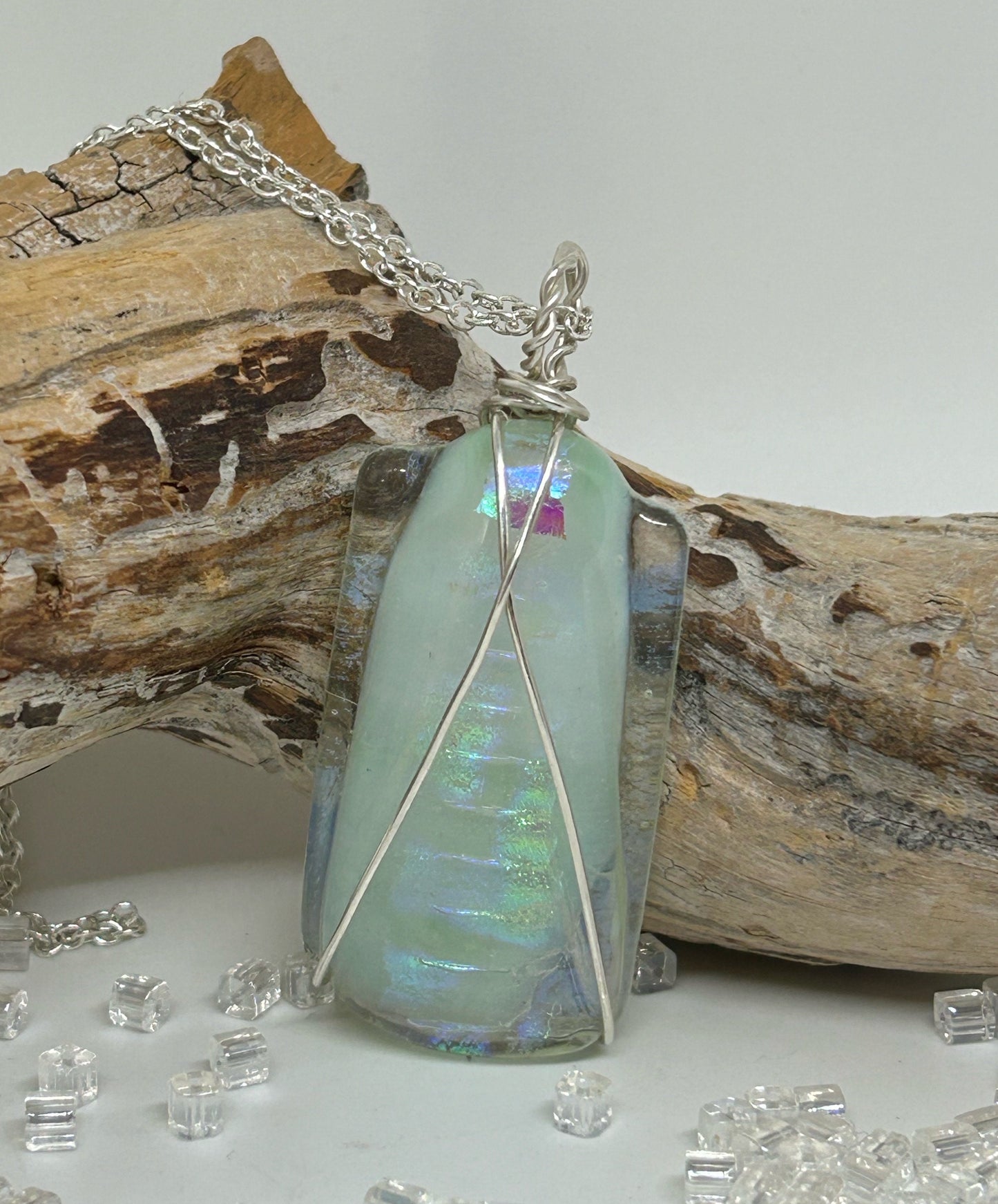 Xtra Dichroic Glass Necklace