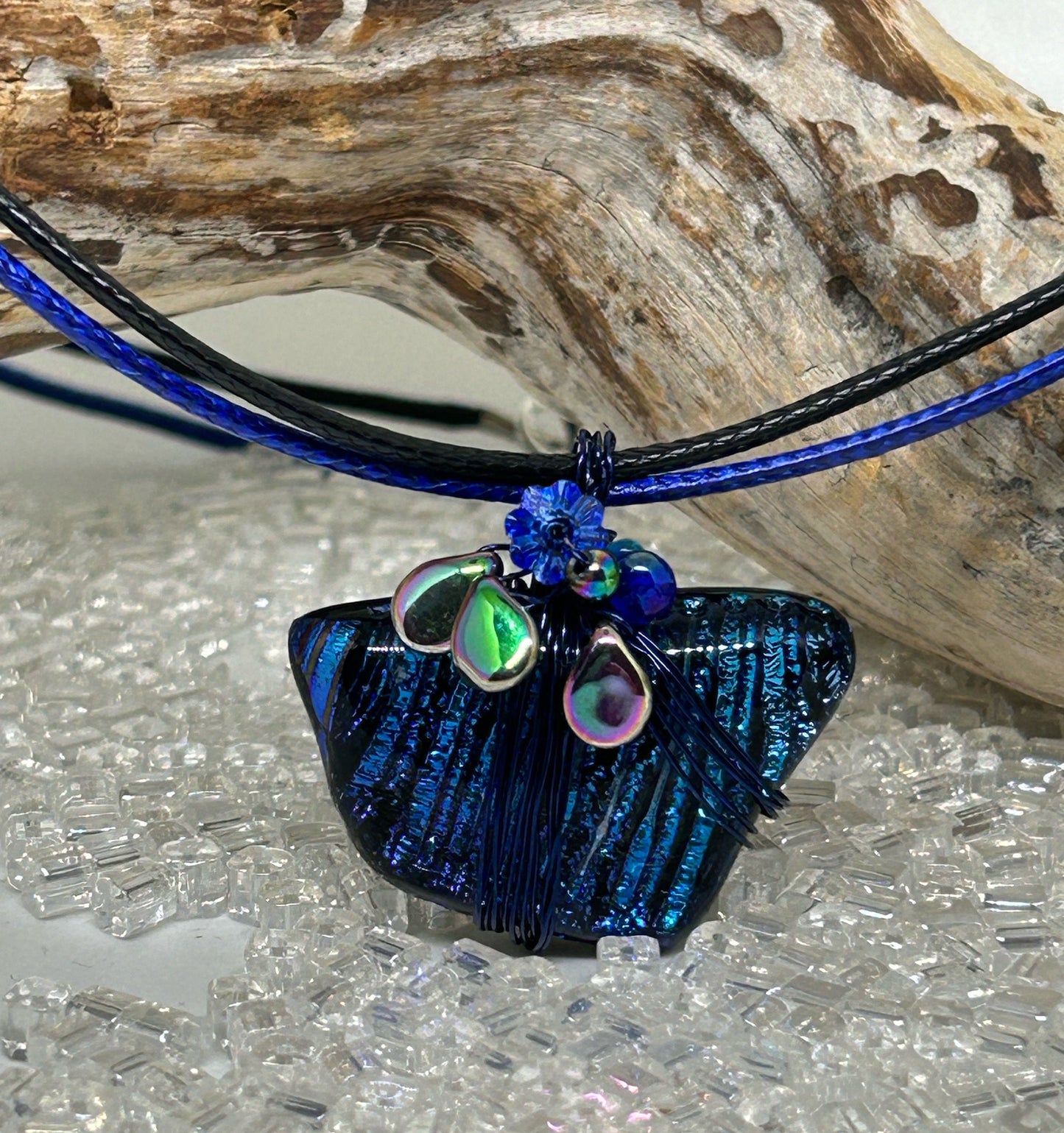 Dichroic Glass Necklace