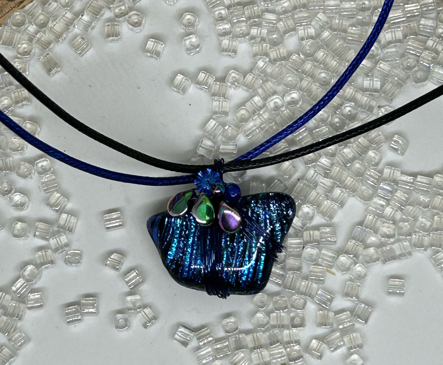 Dichroic Glass Necklace