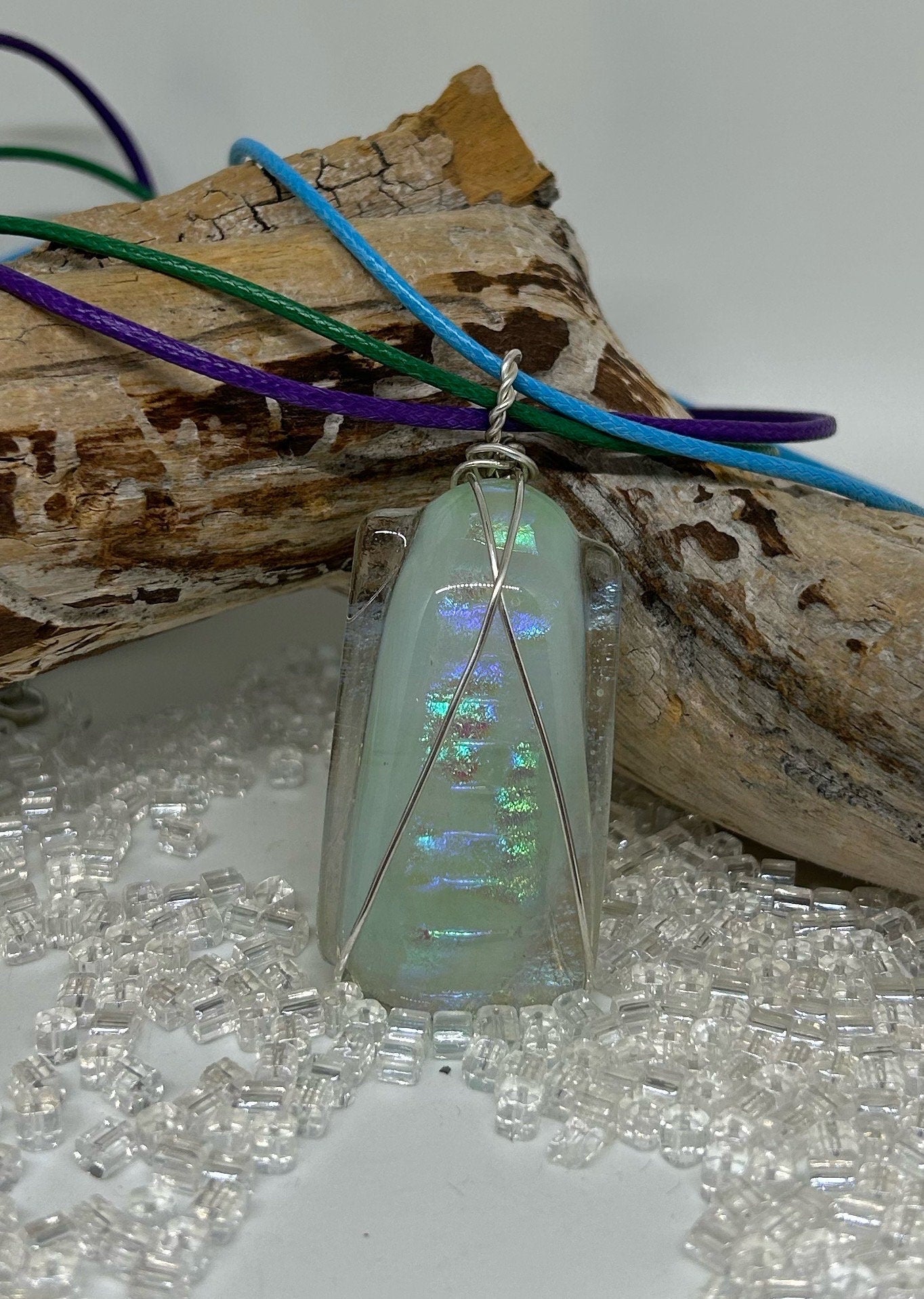 Xtra Dichroic Glass Necklace